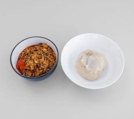 Egusi with assorted meat